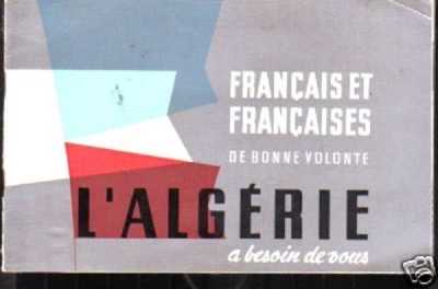  L'ALGERIE a besoin de VOUS
