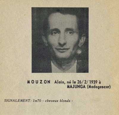  Alain MOUZON 
Fiche de Police