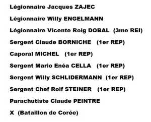  Delta 1 
----
+ Michel CONORD
+ Sergent Michel ABAD