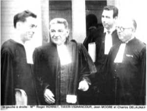  ATTENTAT de PONT SUR SEINE  
Les AVOCATS
----
Me Roger MONNET
Me TIXIER-VIGNANCOURT
Me Jean MOORE
Me Charles DELAUNAY