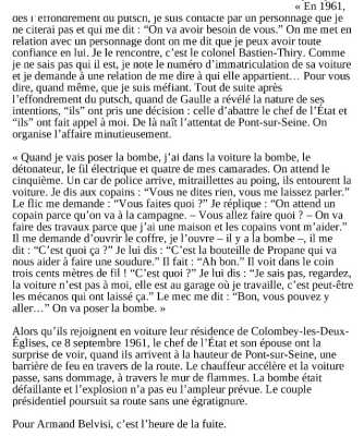   Armand BELVISI  
---- 
L'attentat de PONT sur SEINE
La cavale
