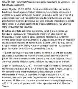  OAS - 11 JUILLET 1961
