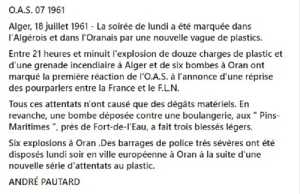  OAS 18 Juillet 1961