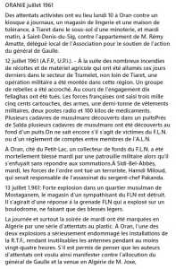  ORANIE JUILLET 1961