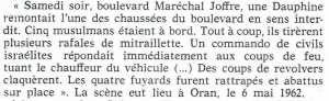  ORAN - 6 Mai 1962 
---- 
5 tueurs FLN abattus
