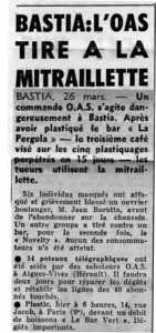 BASTIA 
26 Mars 1962
