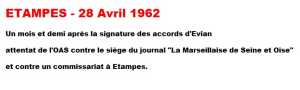  ETAMPES - 28 Avril 1962 
----
   VIDEO 
