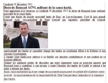 Photo-titre pour cet album: Boussad AZNI  vir&eacute; par SARKOZY