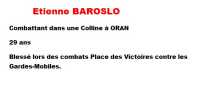   Etienne BAROSLO 

 ORAN
