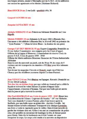  SIEGE de BAB-EL-OUED 
---- 
Liste des Victimes 
