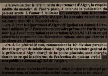  MASSU a les pleins pouvoirs