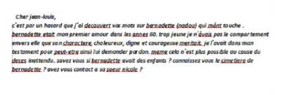   Bernadette PRALORAN  
---- 
" Mon 1er amour ... Richard"
