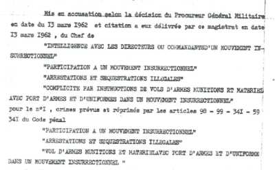  Bernard GENET 
Accusations du tribunal