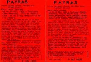   Avis recherche 
concernant Marc PAYRAS

