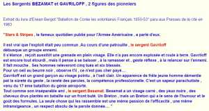 Bataillon de COREE
Les sergents  BESAMAT  
et GAVRILOFF