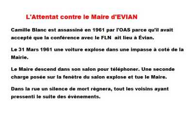  L'Attentat contre le Maire d'EVIAN
