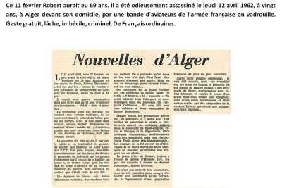  Robert BOISSIERES 
coupure de presse