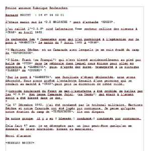  Bernard BRICET 
Avis de recherches