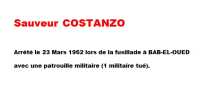   Sauveur COSTANZO  
---- 
OAS Bab-El-Oued
