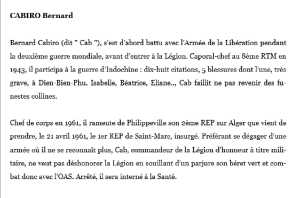  Capitaine Bernard CABIRO 
