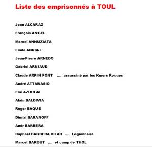 Photo-titre pour cet album: Les 327 emprisonn&eacute;s de TOUL