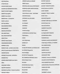 Photo-titre pour cet album: Liste des 160 combattantes OAS