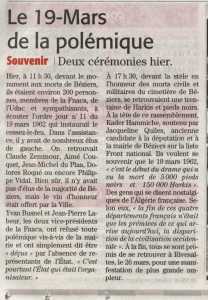   2013   
Le 19 Mars 2013 POLEMIQUE