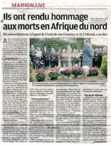  MARIGNANE 
---- 
La Presse du 2 novembre 2010 
