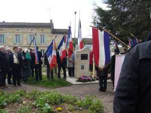  SAINT-SEURIN le 26 Mars 2014 
Les porte-drapeaux
