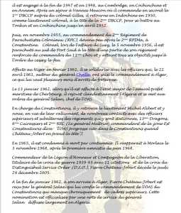 Colonel CHATEAU-JOBERT 
CV
