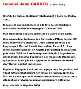  Colonel Jean GARDES 
----
Biographie 
----
   Fondateur de l'ADIMAD 