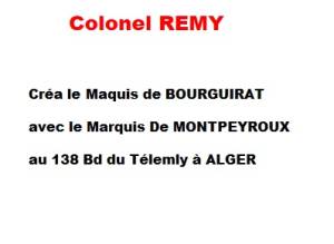 Photo-titre pour cet album: Colonel REMY