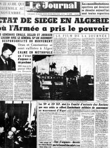  Le Putsch 22 avril 1962 
