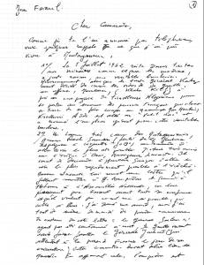 Photo-titre pour cet album: Courrier envoy&eacute; &agrave; R&eacute;gis GUILLEM