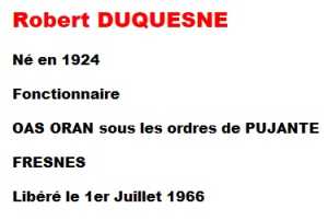  Robert DUQUESNE 
