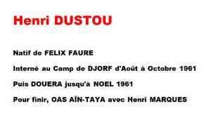   Henri DUSTOU 