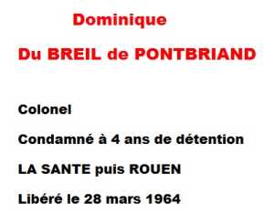   Colonel Dominique
Du BREIL DE PONTBRIAND 

