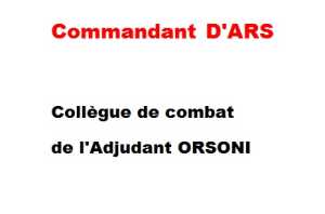   Commandant D'ARS

  