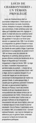   Louis De CHARBONNIERES   
----
Biographie