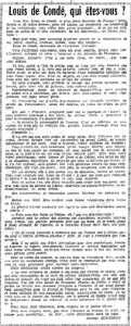  Lieutenant
Louis De CONDE 
----
Biographie