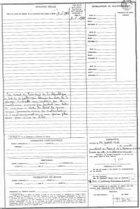  Bulletin de sortie 
du 12 Juillet 1965
