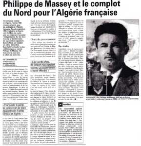   Philippe DE MASSEY  
et le complot du Nord