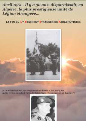  Avril 1961
Il y a 65 ans disparaissait le 1er REP
