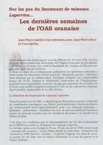 Photo-titre pour cet album: Derni&egrave;res semaines  de l'OAS &agrave; ORAN