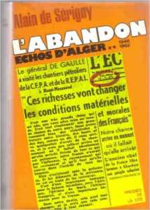   Alain DE SERIGNY  
L'ABANDON