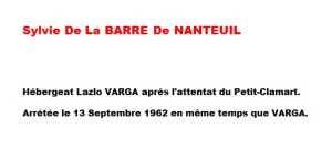   Sylvie 
De La BARRE De NANTEUIL 