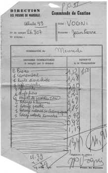  Commande de Cantine
cellule 99