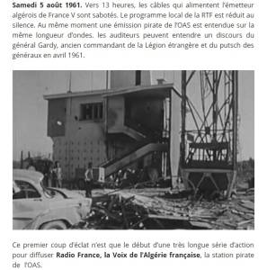 Photo-titre pour cet album: La Voix de l'Alg&eacute;rie Fran&ccedil;aise  Emissions Pirates