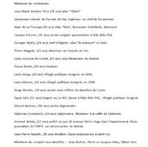  Membres du commando 
+ Etienne DUCASSE
----
   Site Internet 