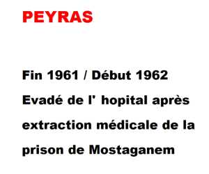   PEYRAS / MOSTAGANEM 
